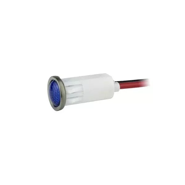 VCC LED Panel Mount Indicator Blue Snap-In Mount 125 V Vf - Forward Voltage 25 mA If - Forward Current, 1092D6-125VAC