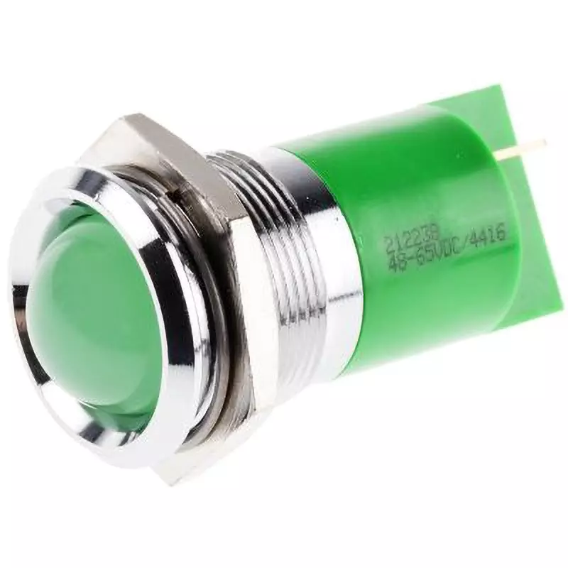 RS PRO LED Indicator Light 10 mA Rated Current Green, 212-238