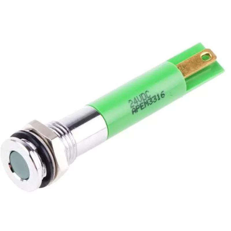 RS PRO LED Indicator Light 20 mA Rated Current Green, 838-5586