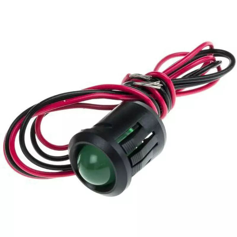 RS PRO LED Indicator Light 20 mA Rated Current Green, 204-423