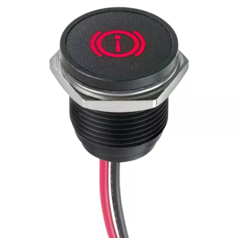 APEM LED Indicator Light 20 mA Rated Current 12 DC Rated Voltage 16 mm Mounting Hole, Q16F5BXXHR12E-3BU