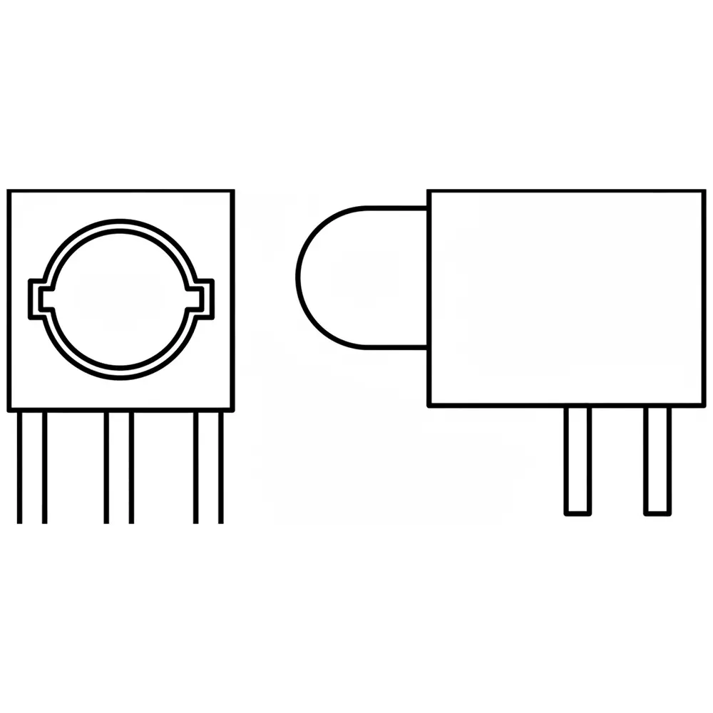 DIALIGHT 550 Series LED Circuit Board Indicator Orange Illumination Color 10 mA If - Forward Current, 550-2507F