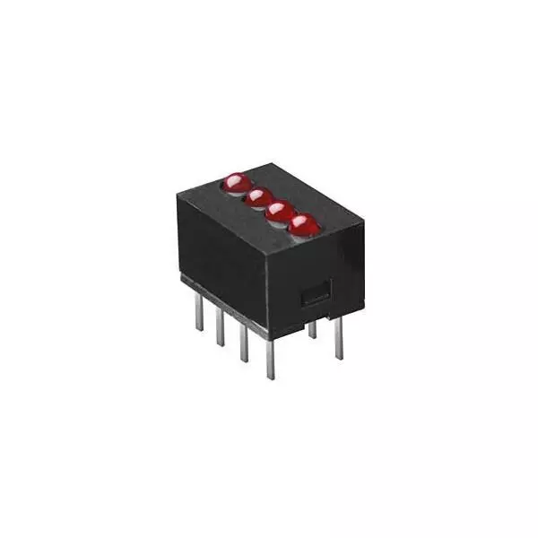 DIALIGHT LED Circuit Board Indicator Red Illumination Color 2 mm LED Size 3 mA If - Forward Current, 555-5007F