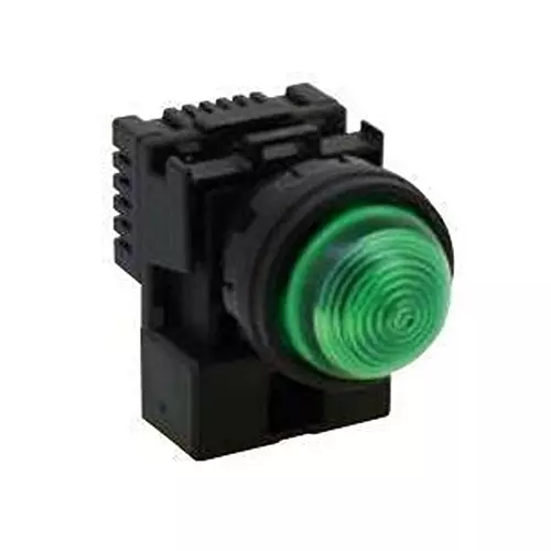 IDEC Pilot Light Panel Mount Screw Green, HW1P-2FQD-G-240V