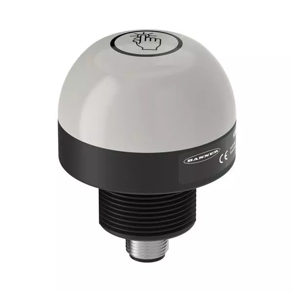 BANNER ENGINEERING LED Indicator Light Quick Connect Mount Cable Red, Yellow, Green 18 to 30 V DC, K50LGRY6PQ