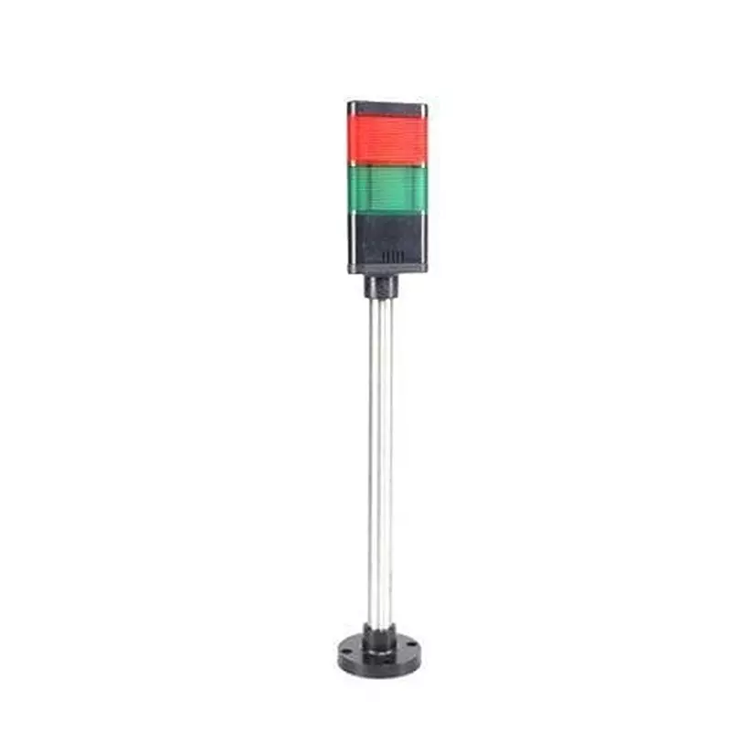 MALLORY Universal Stacklight with Sound Panel Mount Wire Red, Green 24 V AC, 24 V DC, JTC028-RG-CSL