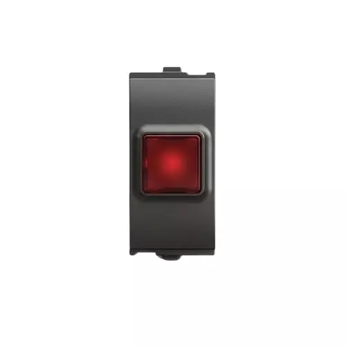 Goldmedal Nixon Indicator with LED Titanium Grey 1 Module Plastic for Commecial and Industrial Use, 101495