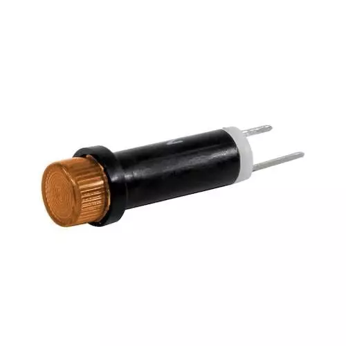 VCC LED Panel Mount Indicator Amber 592 nm Wavelength/Colour Temperature, 41-NKA28H-CAO
