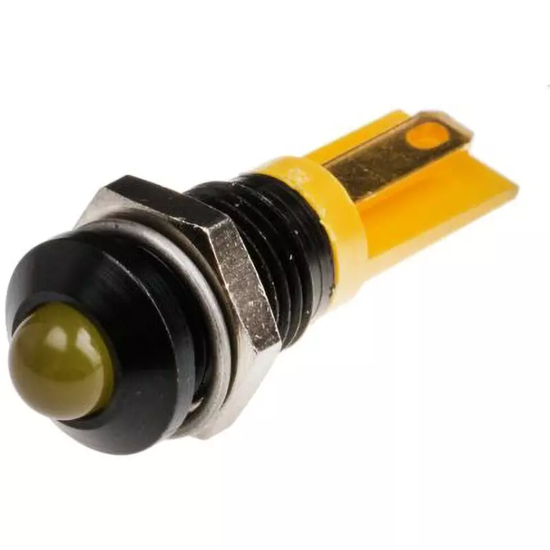 RS PRO LED Indicator Light 20 mA Rated Current Yellow, 206-097