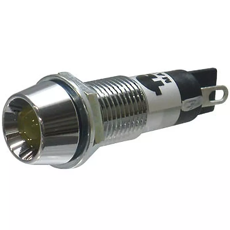MARUYASU DENGYO LED Indicator Light DC 24 V Round Φ9.2 mm Mounting Dia Orange, DB24-99OS
