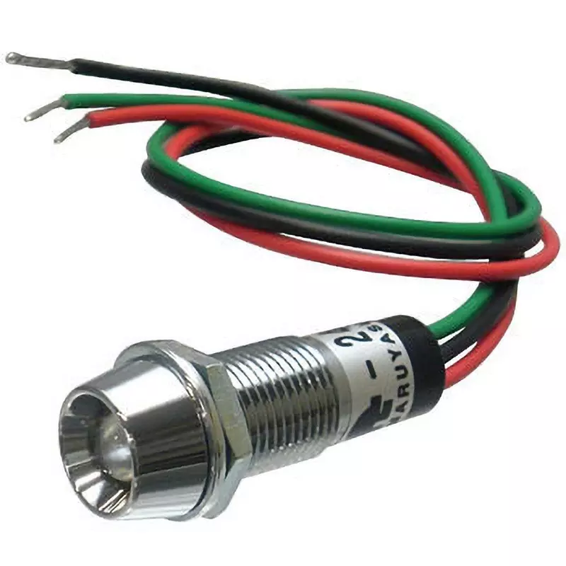 MARUYASU DENGYO LED Indicator Light DC 24 V Round Φ9.2 mm Mounting Dia Red-green, DB24-99CRGKA
