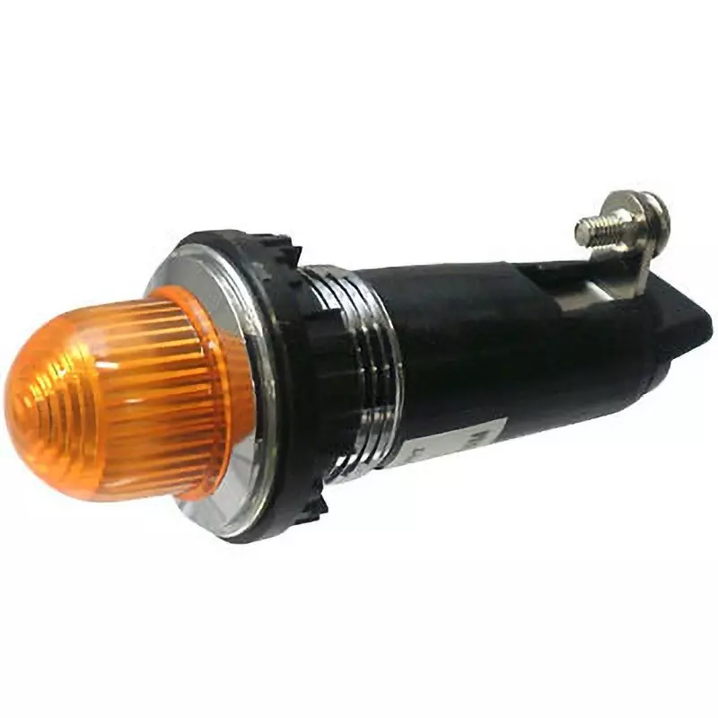 MARUYASU DENGYO LED Indicator Light AC200/220 V Round Φ16.5 mm Mounting Dia Orange, NB2581OL