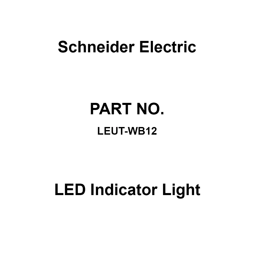 Schneider Electric LED Indicator Light Φ60 Size Blue, LEUT-WB12