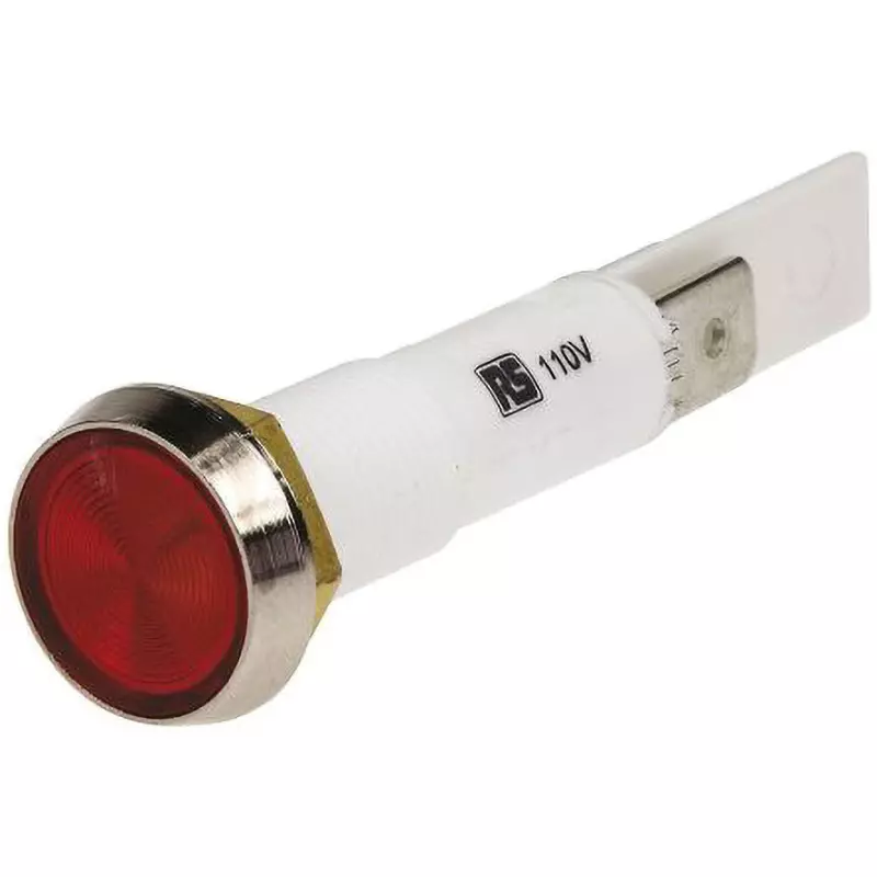 ARCOLECTRIC (BULGIN LIMITED) Arcolectric Indicator 110 ac Rated Voltage 10 mm Mounting Hole Red Light Colour, C027500NBA