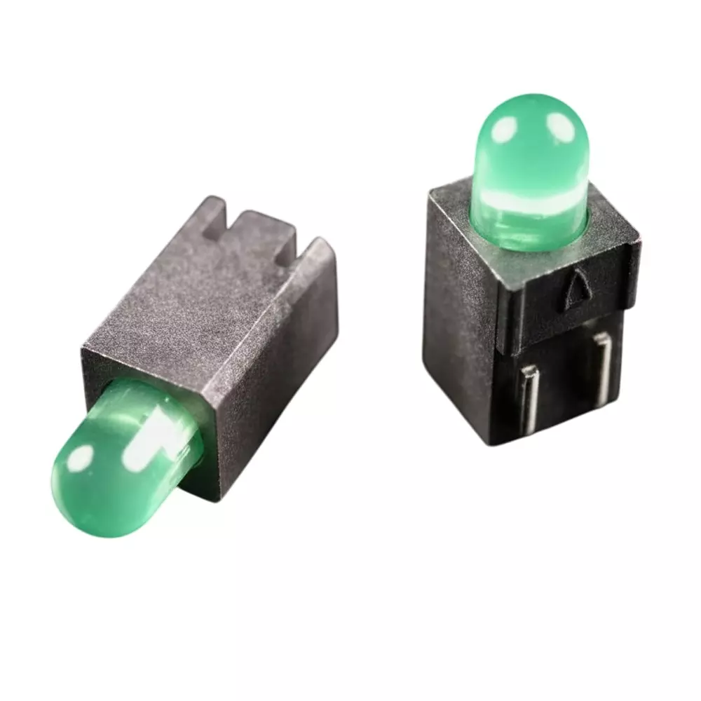 KINGBRIGHT LED Circuit Board Indicator Green Illumination Color 3.4 mm LED Size, WP138A8QMP/GD/TG