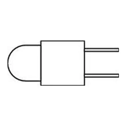 DIALIGHT 550 Series LED Circuit Board Indicator Yellow Illumination Color 2 mA If - Forward Current, 550-1204F