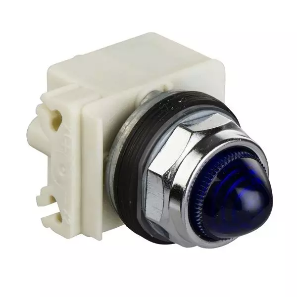 Schneider Electric Pilot Light Panel Mount Blue 277 V, 9001KP7L9