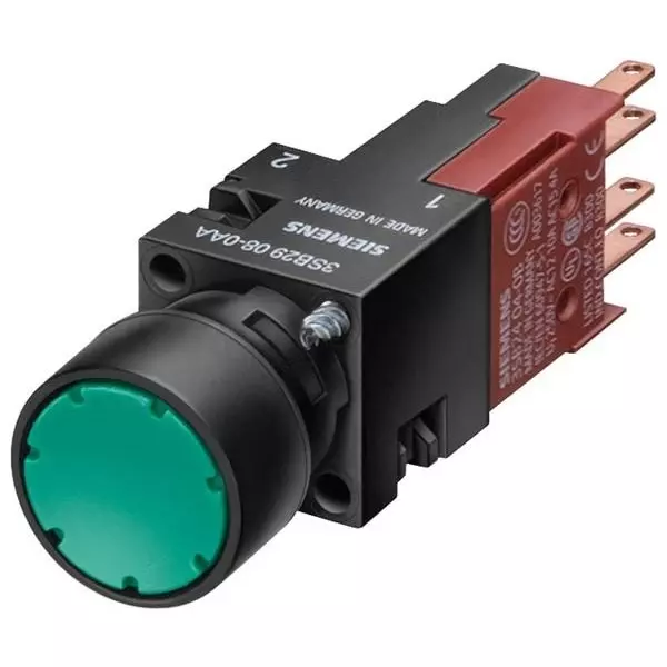 Siemens Standard Switch Panel Mount Quick Connect, 3SB22030AB01