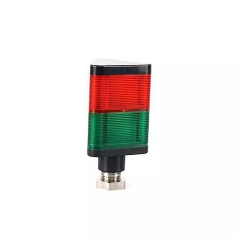 MALLORY Universal Stacklight with Sound Panel Mount Wire Red, Green 24 V AC, 24 V DC, JTC028-RG-CD