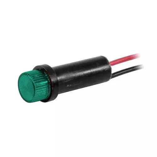 VCC LED Panel Mount Indicator Green 520 nm Wavelength/Colour Temperature, 41W-NKG12H-CGO