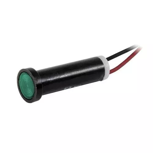 VCC LED Panel Mount Indicator Green 520 nm Wavelength/Colour Temperature, 44W-NKG28H-CGO