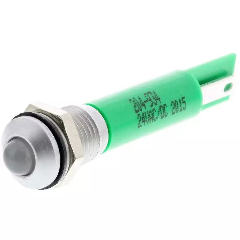 RS PRO LED Indicator Light 20 mA Rated Current Green, 204-934