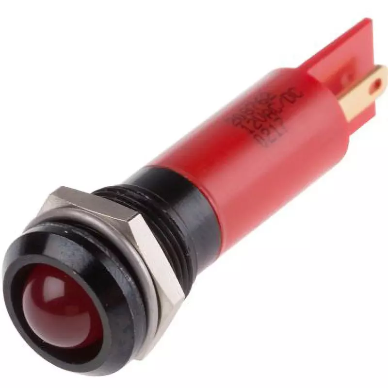 RS PRO LED Indicator Light 20 mA Rated Current Red, 208-762