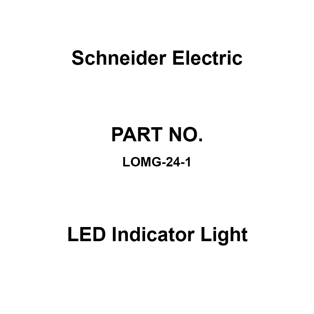 Schneider Electric LED Indicator Light 0.6 W Power Red, LOMG-24-1