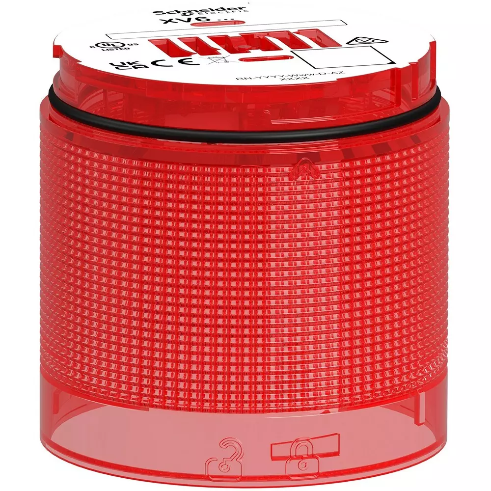Schneider Electric LED Indicator Light Polycarbonate Resin Red, XV6C64