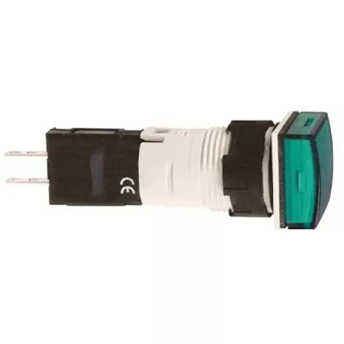 Sibass Electric Rectangle Pilot Lamp Green 24/220 V AC, SE-TA16-CJ (Pack of 200)