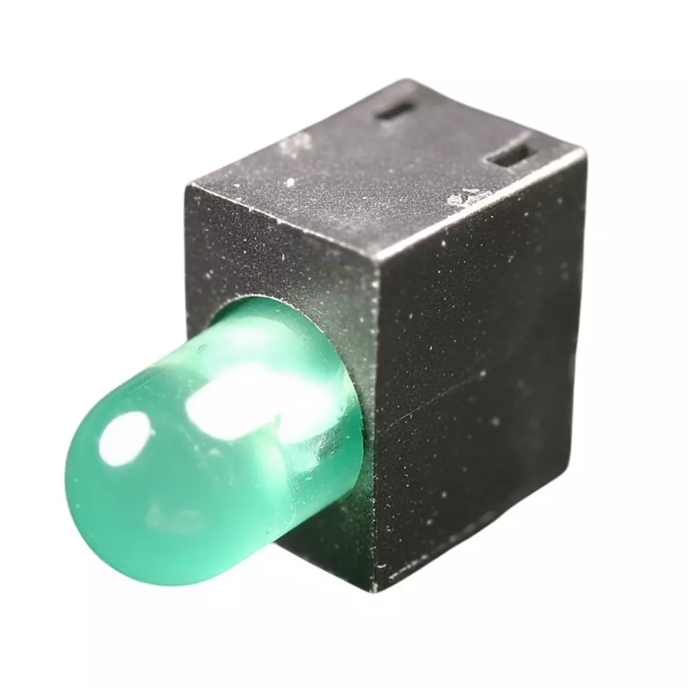 KINGBRIGHT LED Circuit Board Indicator Green Illumination Color 3.4 mm LED Size, WP1384AD/GD