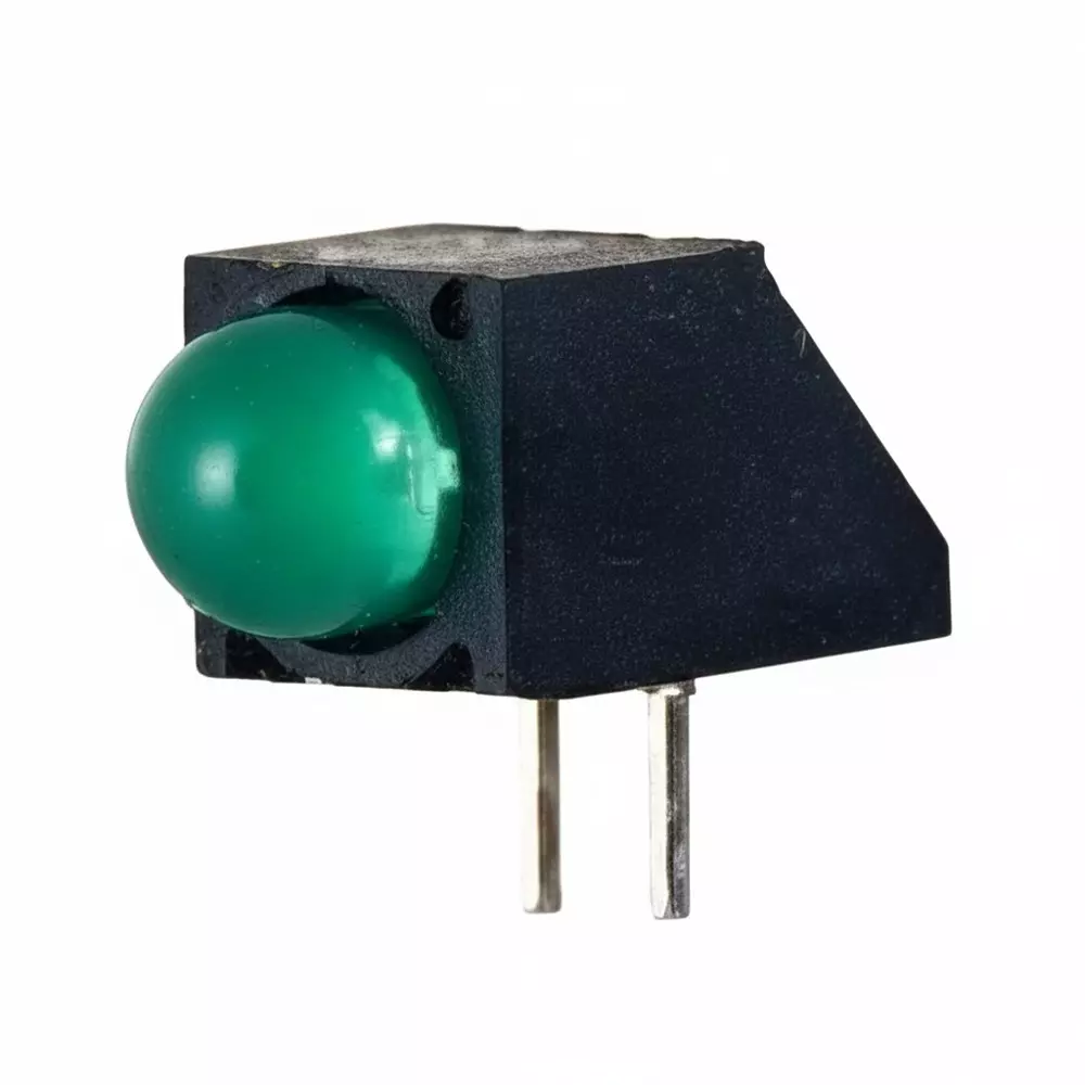 DIALIGHT LED Circuit Board Indicator Green Illumination Color 5 mm LED Size 10 mA If - Forward Current, 550-2208F