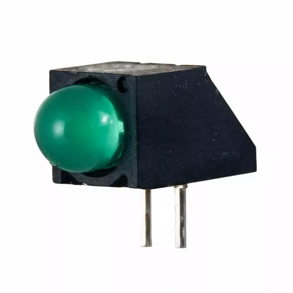 DIALIGHT LED Circuit Board Indicator Green Illumination Color 5 mm LED Size 20 mA If - Forward Current, 550-5208F