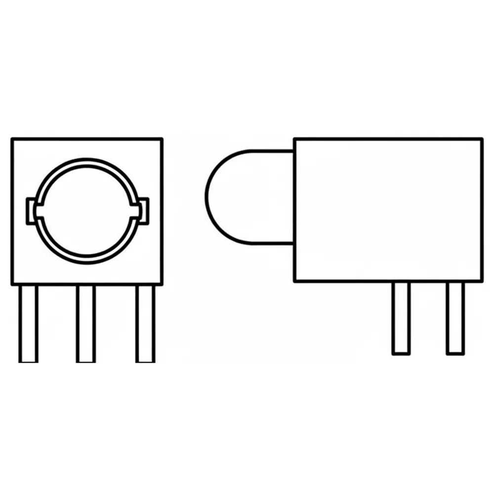 DIALIGHT 550 Series LED Circuit Board Indicator Yellow Illumination Color 20 mA If - Forward Current, 550-5707F