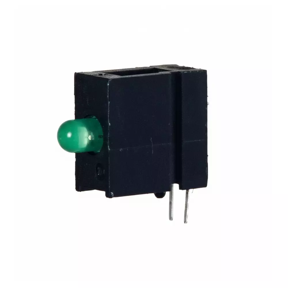 DIALIGHT 551 Series LED Circuit Board Indicator Green Illumination Color 10 mA If - Forward Current, 551-0207-003F