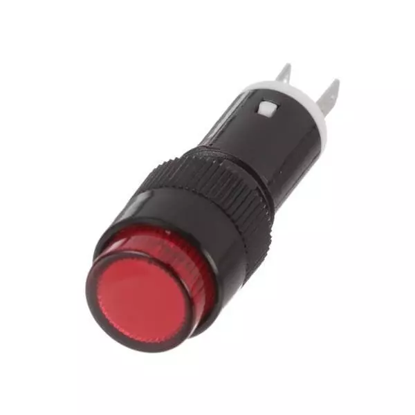 IDEC Pilot Light Panel Mount Solder Terminal Red 12 V, AP1M122-R