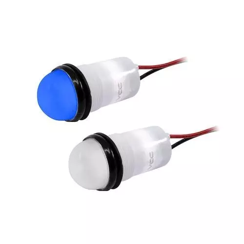 VCC LED Panel Mount Indicator Blue 28 V Vf - Forward Voltage 20 mA If - Forward Current, PML50SBFVW