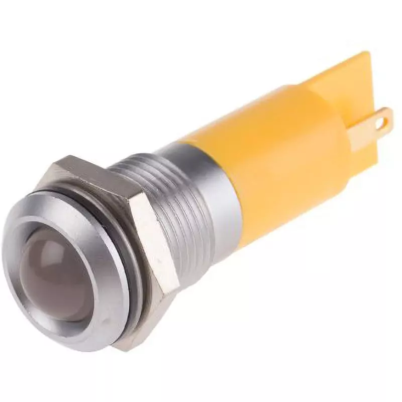 RS PRO LED Indicator Light 20 mA Rated Current Yellow, 206-895