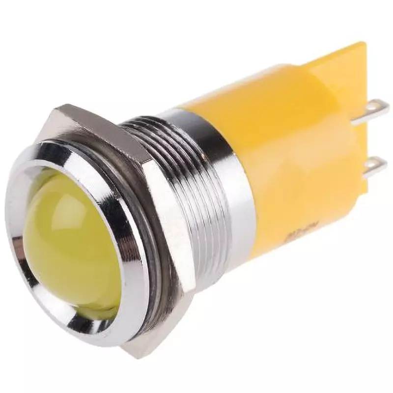 RS PRO LED Indicator Light 20 mA Rated Current Yellow, 203-694