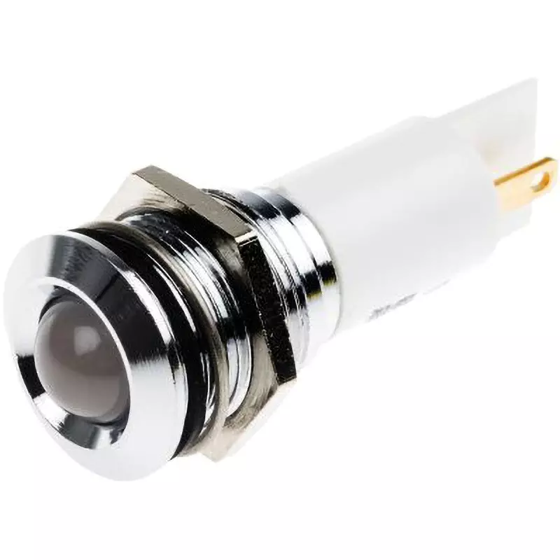 RS PRO LED Indicator Light 20 mA Rated Current White, 203-953
