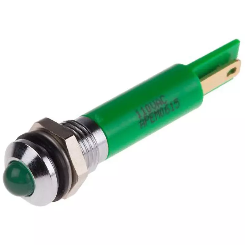 RS PRO LED Indicator Light 6 mA Rated Current Green, 846-2702