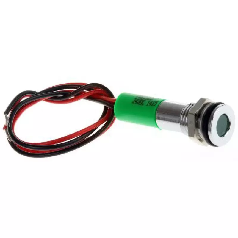 RS PRO LED Indicator Light 20 mA Rated Current Green, 700-1928