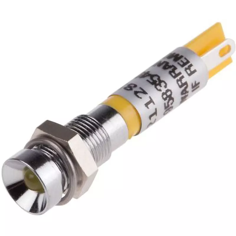 RS PRO LED Indicator Light 20 mA Rated Current Yellow, 211-285