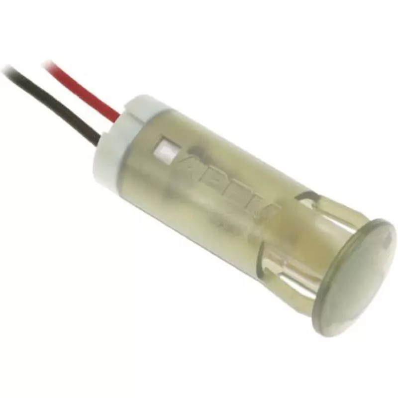 APEM LED Indicator Light 20 mA Rated Current 24 DC Rated Voltage 12 mm Mounting Hole, QS123XXW24