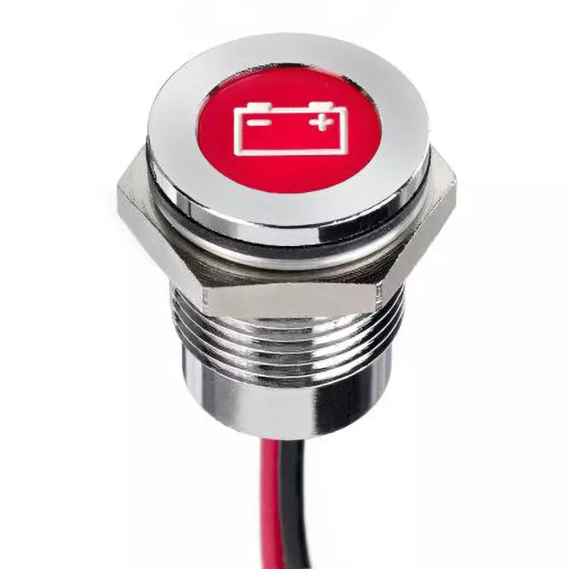 APEM LED Indicator Light 20 mA Rated Current 12 DC Rated Voltage 14 mm Mounting Hole, Q14F5CXXR12E-0AG