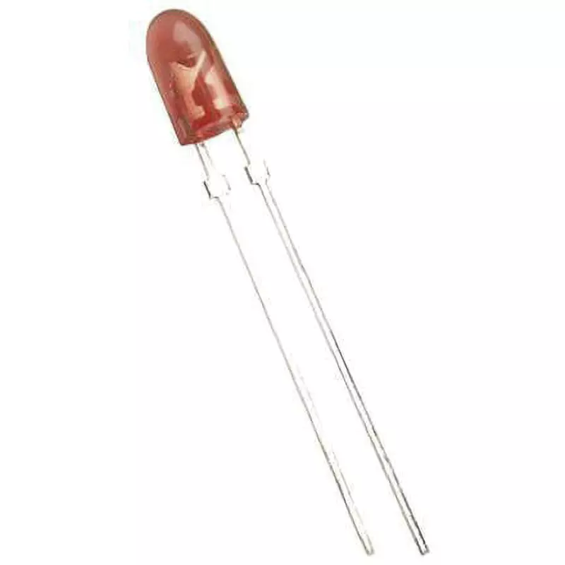 BROADCOM LED Light 2.4 V forward Voltage 2 No. of Pin 1.0 Number of Led, HLMP-HG71-WY0DD (Pack of 25)