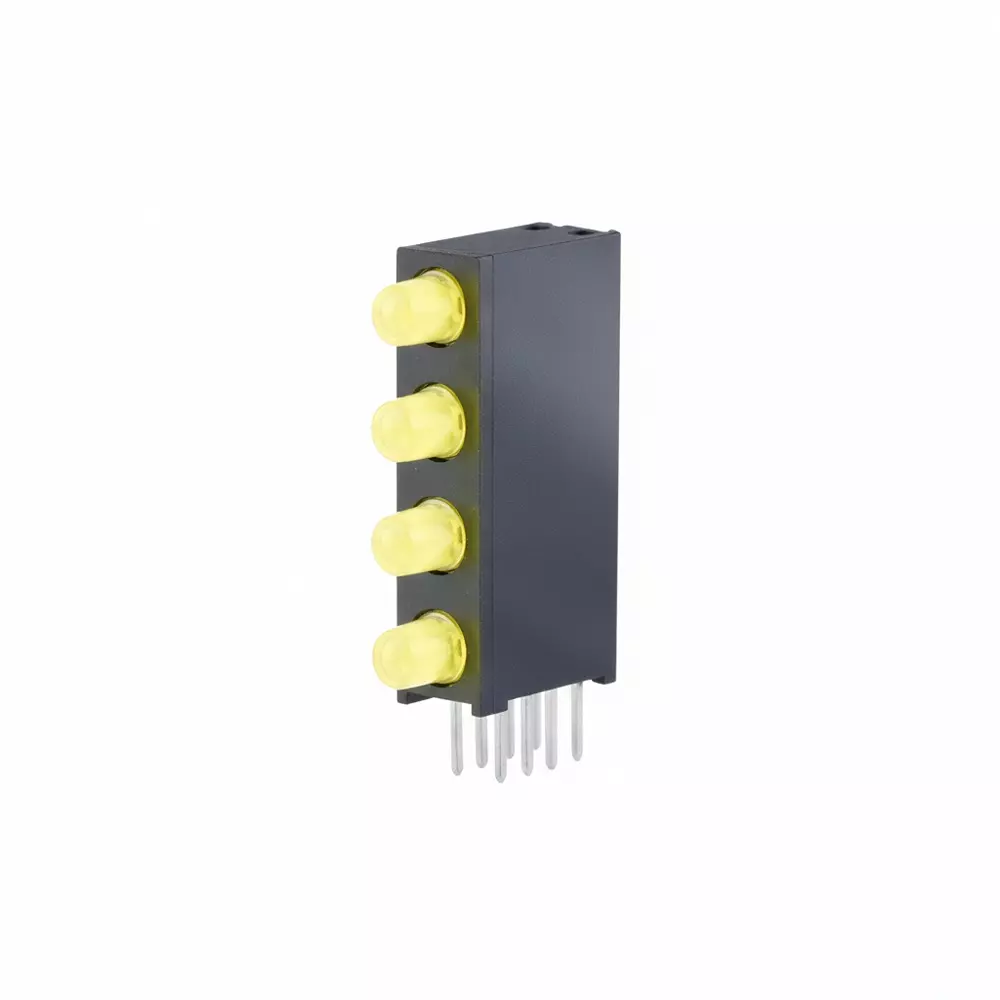 KINGBRIGHT LED Circuit Board Indicator Yellow Illumination Color T-1 (3 mm) LED Size 20 mA If - Forward Current, WP934SB/4YD