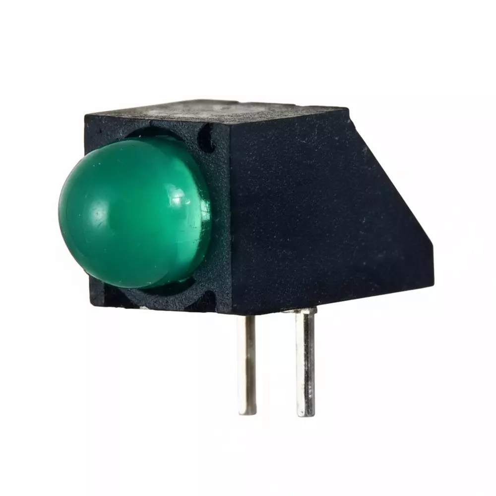 DIALIGHT LED Circuit Board Indicator Green Illumination Color 5 mm LED Size 2 mA If - Forward Current, 550-1308F