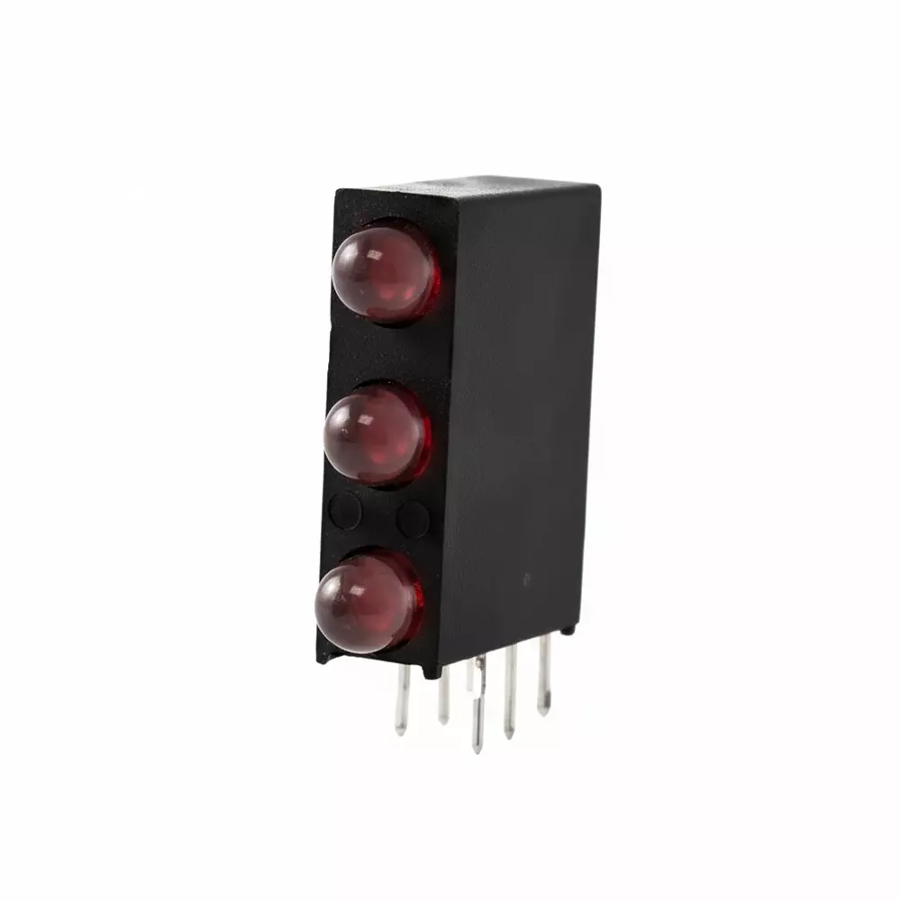 LUMEX SSF Series LED Circuit Board Indicator Red, Yellow, Green Illumination Color 20 mA If - Forward Current, SSF-LXH340LYGID