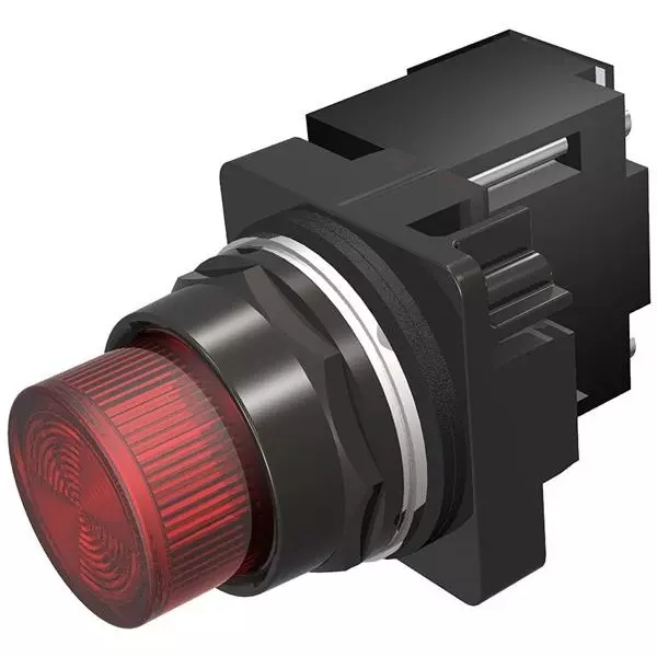 Siemens Indicator Light Panel Mount Screw Red 120 V AC/DC, 52BL4E2XB